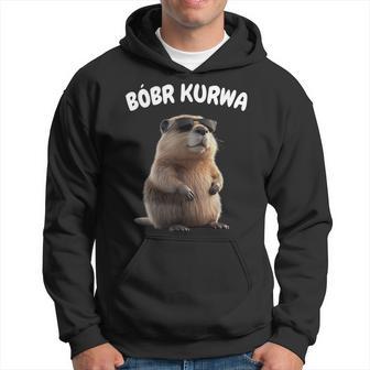 Polish Beaver Saying Bober Kurwa Yes Pierdole Bobr Kapuzenpullover - Geschenkecke