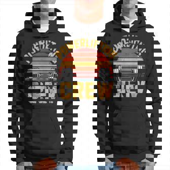 Powerlifting Crew Retro Body Builder Entrenamiento Powerlifting Sudadera - Regaloses