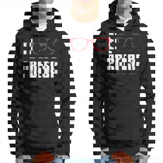 Professeur Argent El Profesor Lunettes Homme Éducateur Cadeau Sweat à capuche - Cadeauxyz