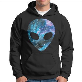 Psychedelic Alien Head Cosmic Galaxy Trippy Outer Space Kapuzenpullover - Geschenkecke