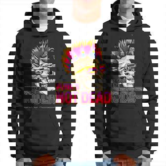 Punk's Not Dead Rock Retro Rocker Skull Punk Rock Sin Mangas Sudadera - Regaloses