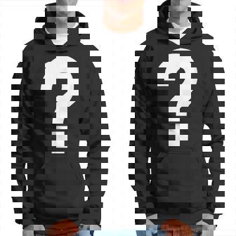 Question Mark Costume Carnival Fancy Dress Alphabet Question Kapuzenpullover - Geschenkecke