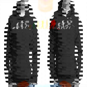 Regalo Para Jugadores De Hockey Sobre Hielo Evolución Retro Sudadera - Regaloses