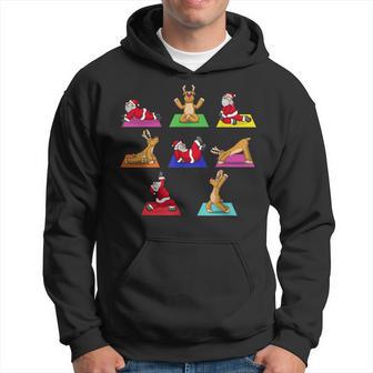 Reindeer Yoga Santa Xmas Meditation Chakra Christmas Kapuzenpullover - Geschenkecke