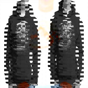 Renard Rouge Clair De Lune Japonais Sakura Fleur De Cerisier Sweat à capuche - Cadeauxyz