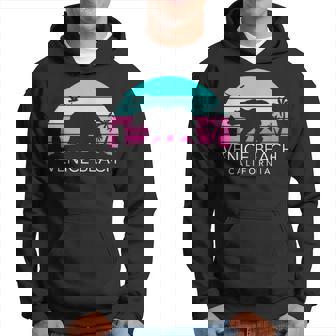 Rétro Calienice Beach Californie Ours Sweat à capuche - Cadeauxyz