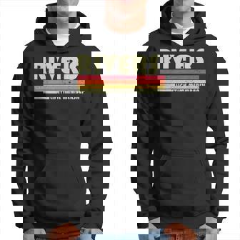 Rivers Nom De Famille Rétro Rétro Années 80 Et 90 Sweat à capuche - Cadeauxyz