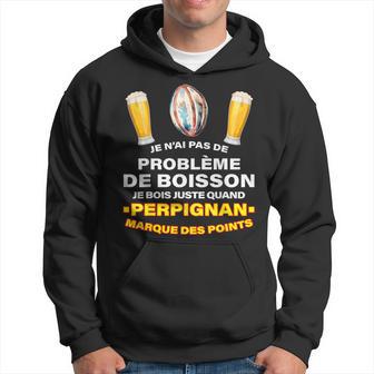 Rugby Usap Supporter Perpignan Essais Et Apéro Bière Sweat à capuche - Cadeauxyz