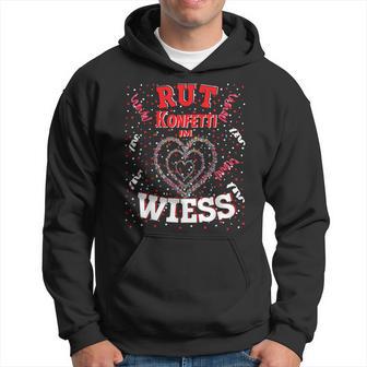 Rut Wiess Carnival Costume Cologne Red Confetti In Heart Kapuzenpullover - Geschenkecke