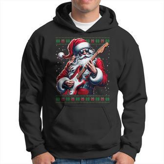 Santa Claus Guitar Ugly Christmas Jumper Kapuzenpullover - Geschenkecke