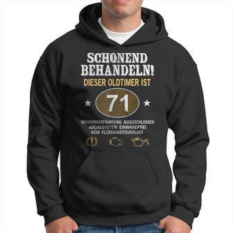 Schonend Behandeln Oldtimer Ist 71 Jahre 71St Birthday Kapuzenpullover - Geschenkecke