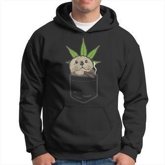 Sea Otter Smoking Weed Cannabis Blunt 420 Thc Stoner Kapuzenpullover - Geschenkecke