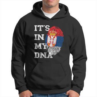 With Serbian Flag Es Ist In My Dna Serbe Genetic Kapuzenpullover - Geschenkecke