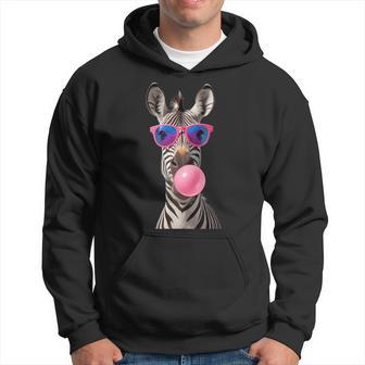 Snirt Zebra Bubblegum Bubble Pink Sunglasses Kapuzenpullover - Geschenkecke