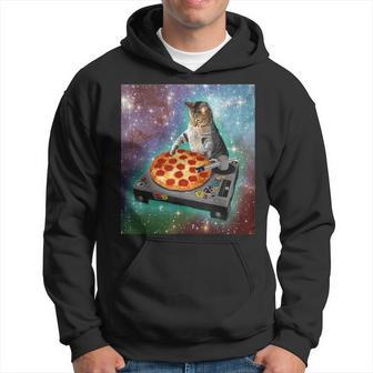 Space Galaxy Universe Cat Pizza Dj Cute Cosmic Kapuzenpullover - Geschenkecke