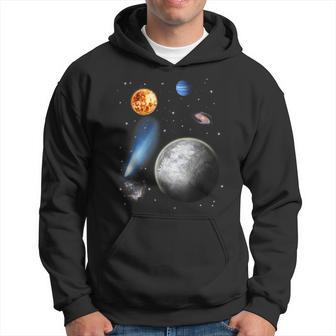 Space Motif Universe Stars Solar System Planets Sun Kapuzenpullover - Geschenkecke