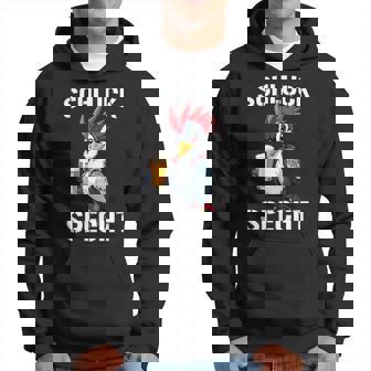 Specht Schluckspecht Papaatertag Bier Party Männertag Kapuzenpullover - Geschenkecke