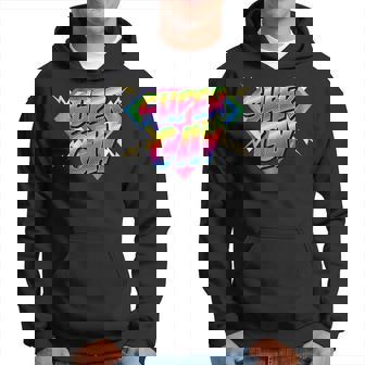 Super Gay Emblema De Cómic Arcoíris Del Orgullo Gay Lgbt Sudadera - Regaloses