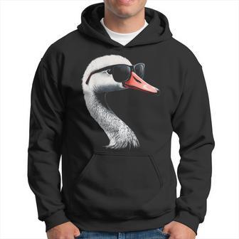 Swan Bird Graphic Animal Illustration Sunglasses Swan Kapuzenpullover - Geschenkecke