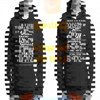 Team Leader Job Title Team Manager Chief Sudadera - Regaloses