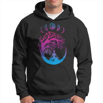 Tree Of Life Spiritual Moon Phases Yoga Kapuzenpullover - Geschenkecke