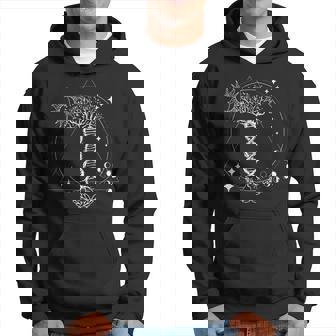 Triangle Phases De Lune Et Adn Arbre Géométrie Ésotérique Sweat à capuche - Cadeauxyz