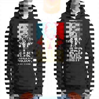 Trump 2024 Haters Gonna Hate Middle Finger I'll Be Back Para Hombre Sudadera - Regaloses