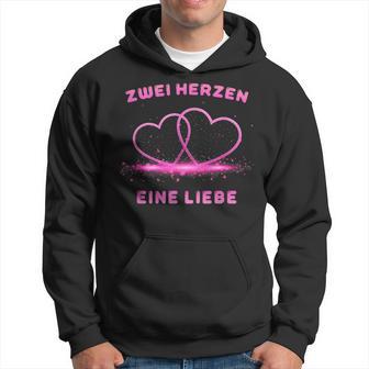 Two Hearts One Love Kapuzenpullover - Geschenkecke