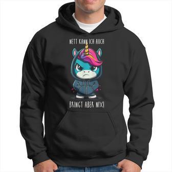 With Unicorn Saying Kapuzenpullover - Geschenkecke