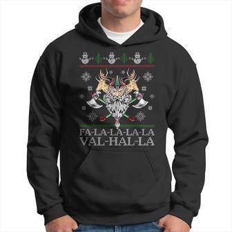 Viking Santaiking Christmas Jumper Falalalaalhalla S Kapuzenpullover - Geschenkecke