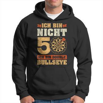 Vintage 50Th Birthday Dart Saying Double Bullseye Kapuzenpullover - Geschenkecke