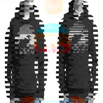 Vintage Elephant Retro Sunset Colours Silhouette Kapuzenpullover - Geschenkecke