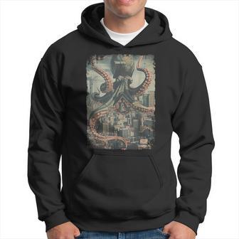 Vintage Octopus Monster Horror Poster Octopus Kapuzenpullover - Geschenkecke