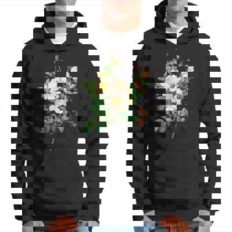 Vintage Roses Blanches De York Fleur Illustration Amoureux Sweat à capuche - Cadeauxyz