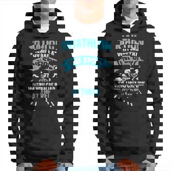 Why Be Bad At One Sport You Can Be Bad At Three Triathlon Sudadera - Regaloses