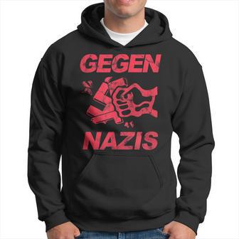 Zeichen Setzen Gegen Rechts Gegen Nazisintage Kapuzenpullover - Geschenkecke