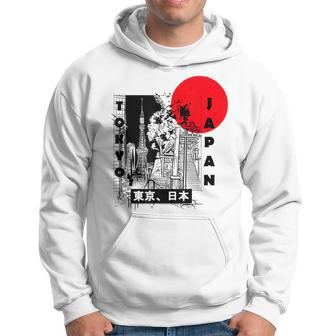 Aesthetic Retro Tokyo Tower Silhouette Japan Fans Kapuzenpullover - Geschenkecke