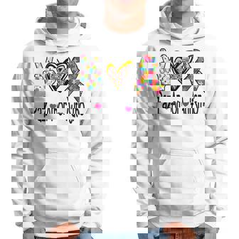 Autismo -Paz Amor Autismo En Español- Regalo Familia Manga Larga Sudadera - Regaloses