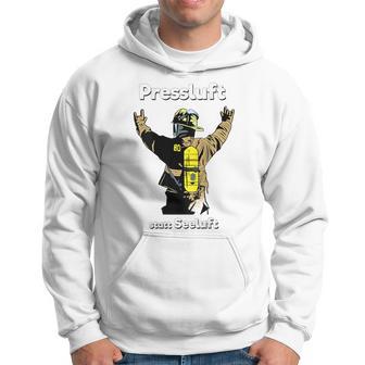 Back Print Breathing Protection Equipment Carrier Fire Brigade S Kapuzenpullover - Geschenkecke