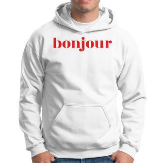 Bonjour For French Lovers Blue Kapuzenpullover - Geschenkecke