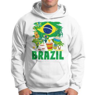 Brazil Flag Outfit Idea For Children Brazil & Brazilian Flag Yellow Kapuzenpullover - Geschenkecke