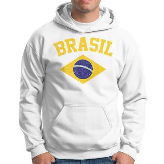 Brazilian National Flagintage Patriotic Football Brazil Green Kapuzenpullover - Geschenkecke