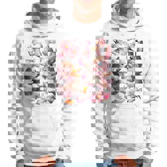 Canard Et Lapin Fleur De Cerisier Fleur Sakura Sweat à capuche - Cadeauxyz
