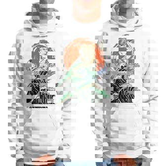 Chat Japonais Samurai Ninja La Grandeague Kanagawa Sur Le Dos Sweat à capuche - Cadeauxyz