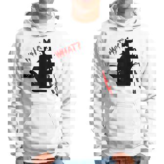 Chat Noir Meurtrier Drôle Avec Couteau Chat Noir Quoi Sweat à capuche - Cadeauxyz