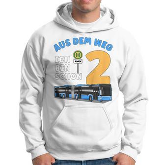 Children's 2 Years Boy Little Bus Driver 2Nd Birthday Bus Articulated Bus Kapuzenpullover - Geschenkecke