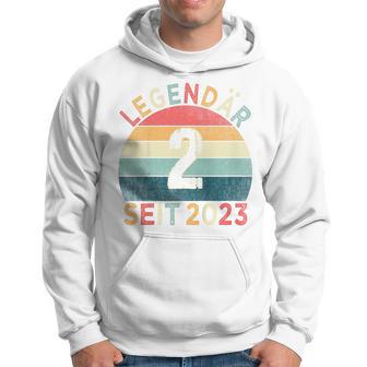 Children's 2Nd Birthday Legendary Since 2023Intage 2 Year Old Kapuzenpullover - Geschenkecke