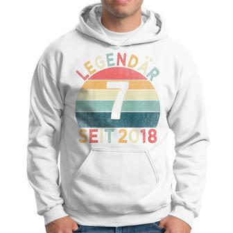 Children's 7Th Birthday Legendary Since 2018Intage 7 Years Old Kapuzenpullover - Geschenkecke