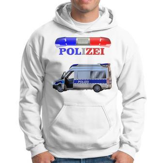 Children's Cool Police Motif With Car Kapuzenpullover - Geschenkecke