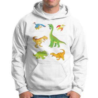 Children's Dinosaur Popular Dinos With Name Kapuzenpullover - Geschenkecke